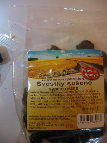 Švestky sušené vypeckované