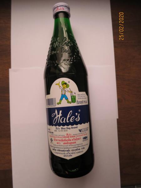 Haleꞌs Blue Boy Brand  KRÉMOVÁ SODA SIRUP Thailand