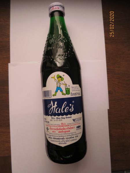 Haleꞌs Blue Boy Brand  KRÉMOVÁ SODA SIRUP Thailand