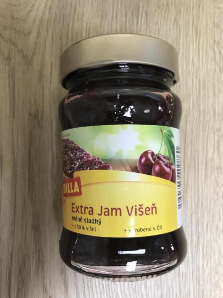 BILLA Extra Jam Višeň méně sladký