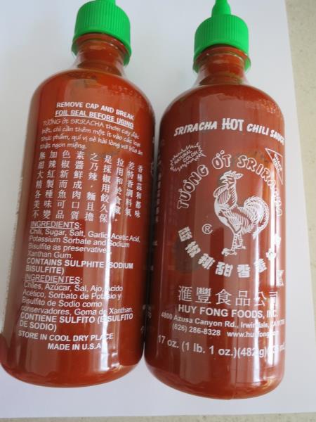 Sriracha HOT chilli sauce, TUONG OT SRIRACHA