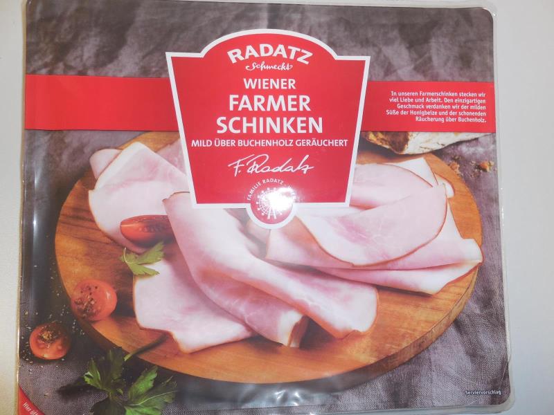 RADATZ WIENER FARMER SCHINKEN - Vídeňská farmářská šunka od kosti vařená a uzená 