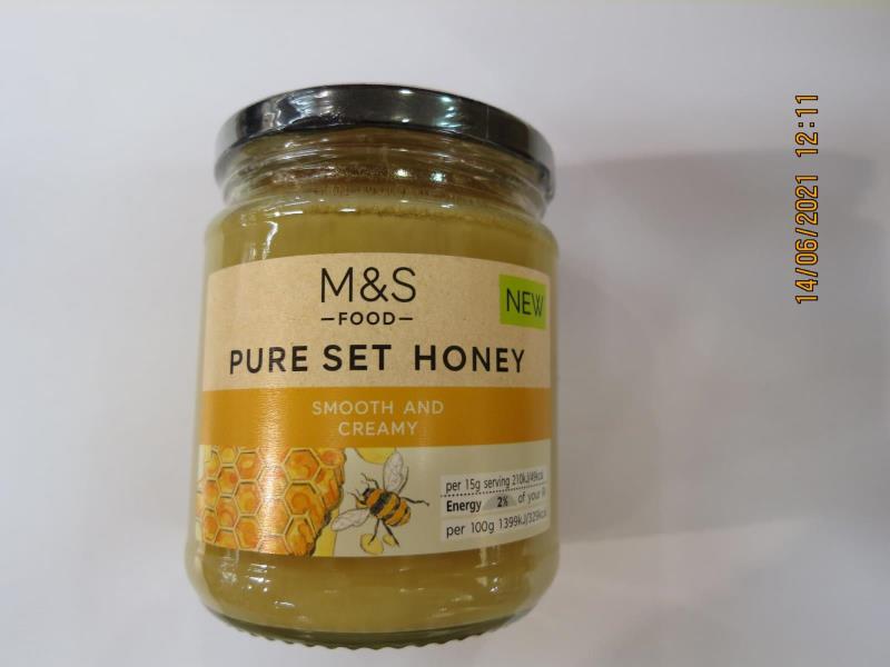 M&S -FOOD- PURE SET HONEY SMOOTH AND CREAMY, Čirý květový med směsný