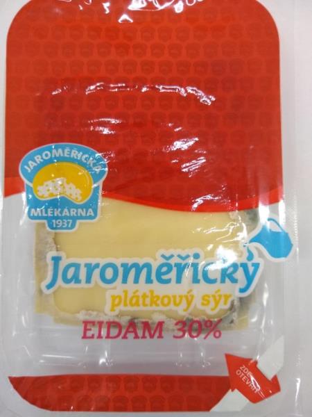 Jaroměřický plátkový sýr EIDAM 30% plátky