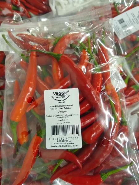 Chilli papričky - Chilli red in bag