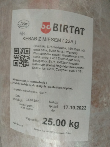 Kebab s miesem (22A)