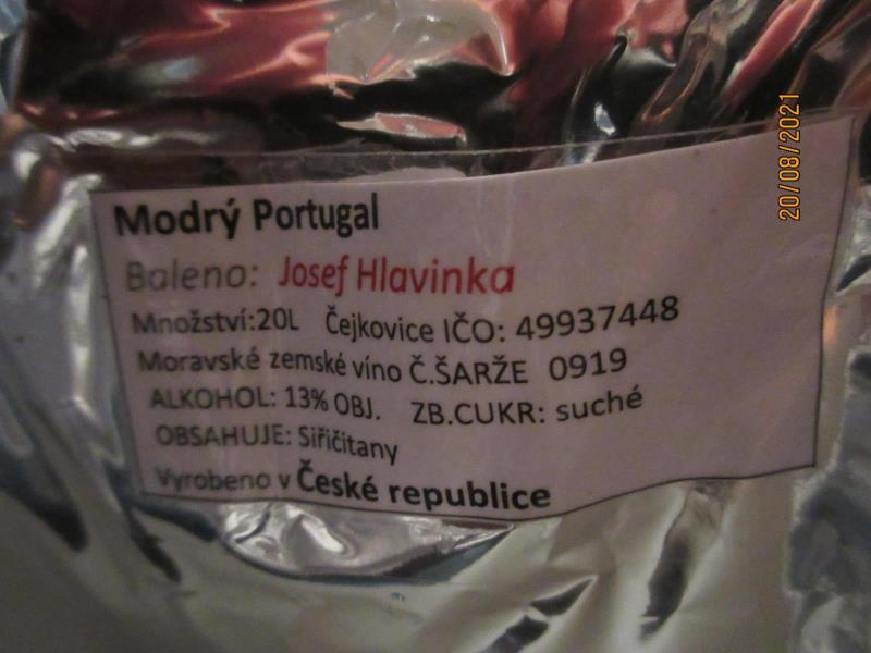 Modrý Portugal, Moravské zemské víno