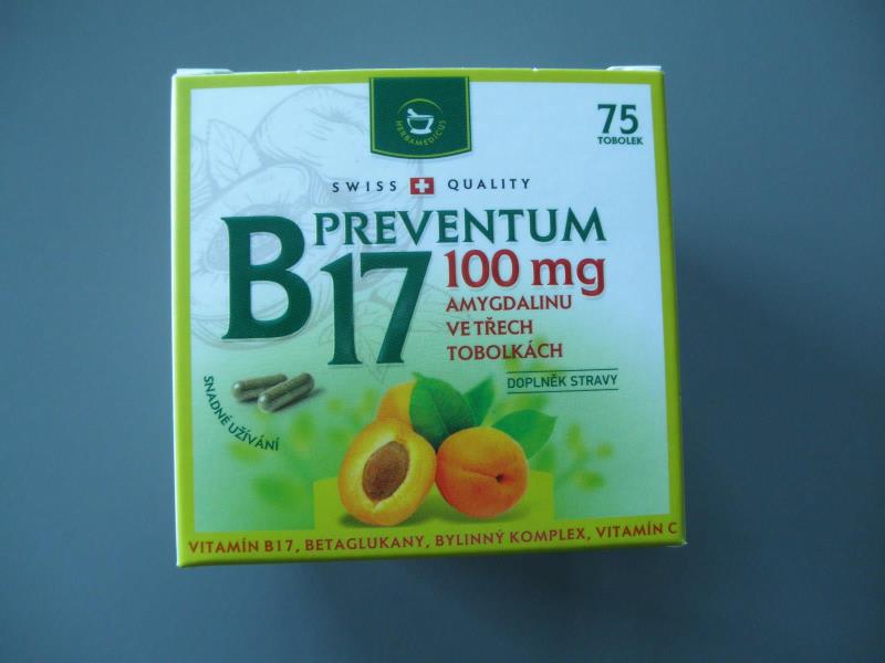 B17 PREVENTUM, 100 mg, 75 tobolek, doplněk stravy