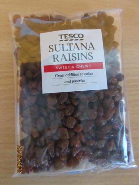 TESCO Sultana Raisins 200g