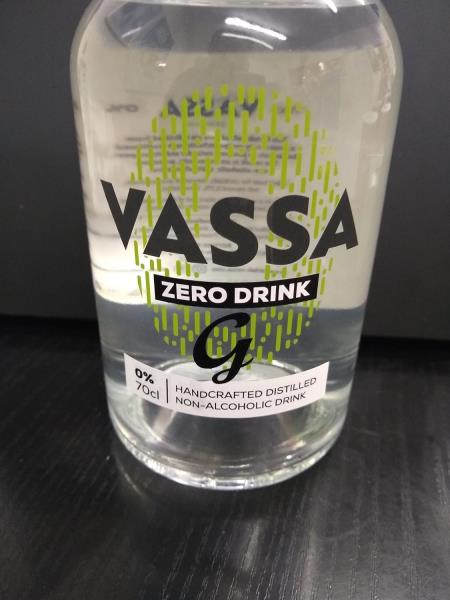 VASSA ZERO drink G, 0% 70cl, datum minimální trvanlivosti: exp 07/2023 