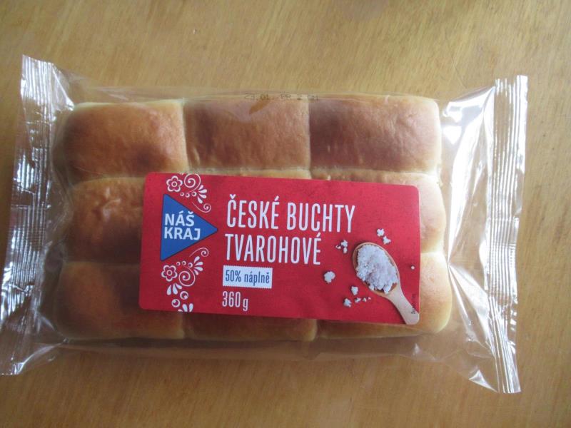 ČESKÉ BUCHTY TVAROHOVÉ 50% náplně 360 g