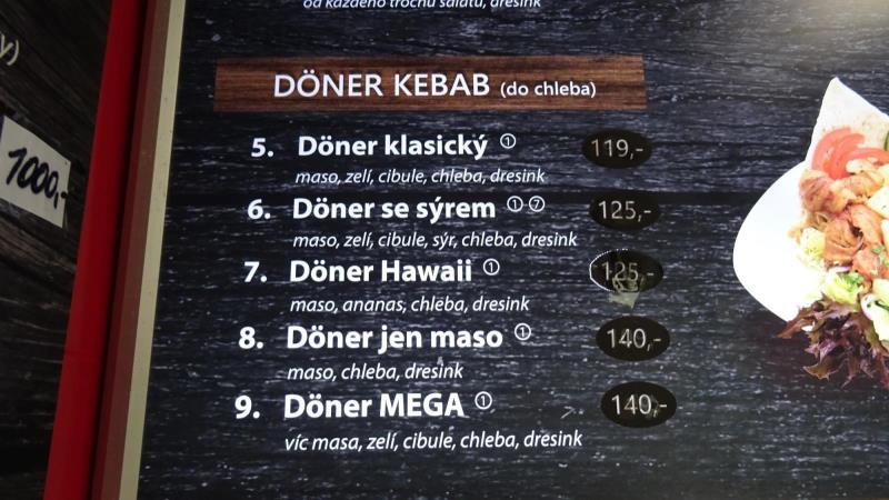 Döner klasický do chleba s BBQ omáčkou 