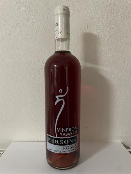 Persona rose of Cabernet Sauvignon, 2008, růžové víno polosuché, 13 % alc., země původu Bulharsko