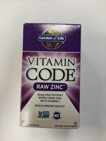 Vitamin Code Raw Zinc 60 kapslí