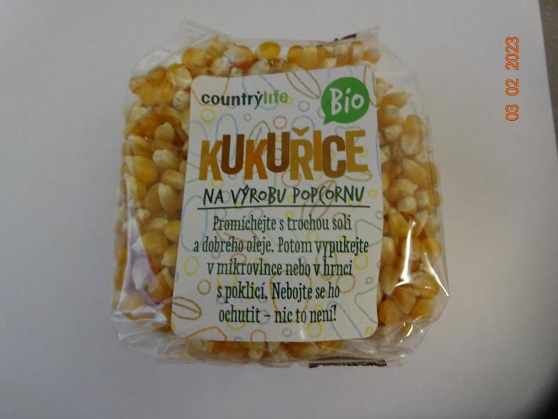 Country Life BIO KUKUŘICE NA VÝROBU POPCORNU 200 g