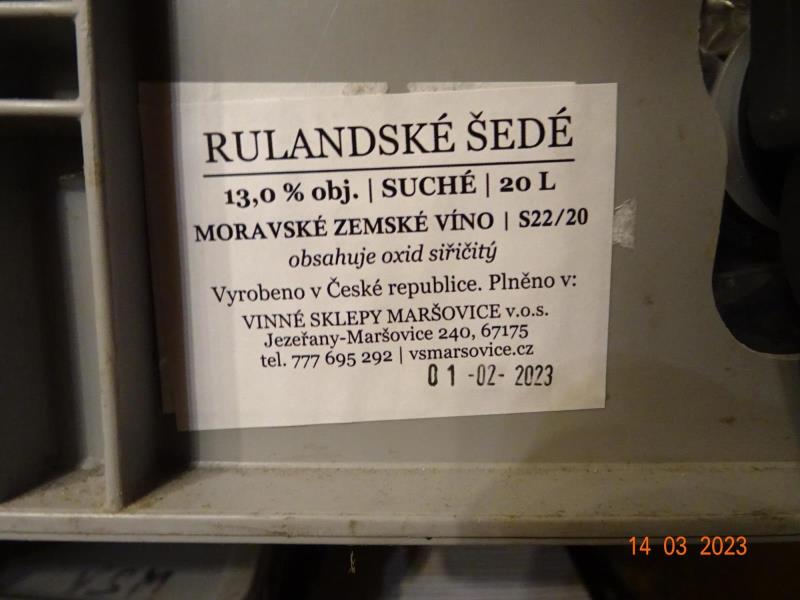 RULANDSKÉ ŠEDÉ, moravské zemské víno