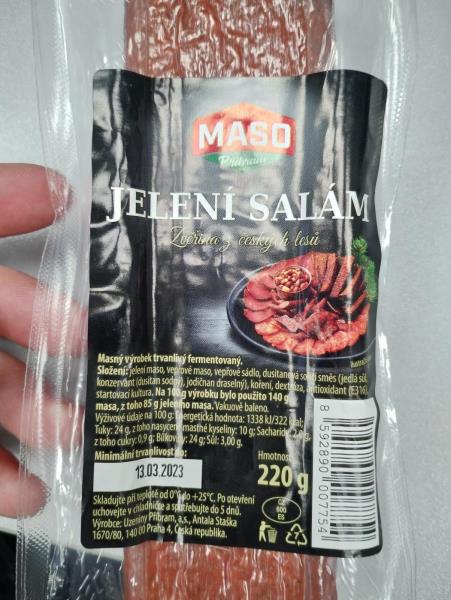 Jelení salám, 220g