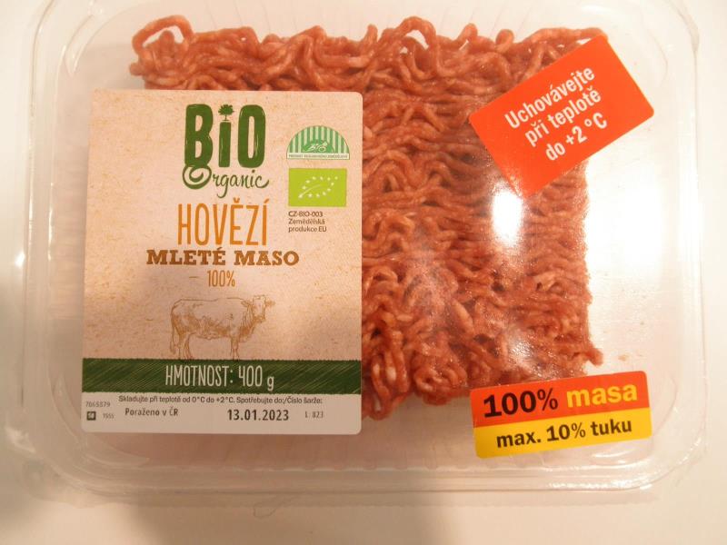 Bio Organic HOVĚZÍ MLETÉ MASO 100%