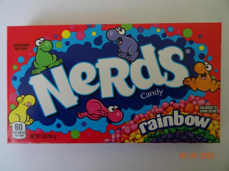 NeRds Candy rainbow, Nerds sladko-kyselé bonbónky ovocných příchutí