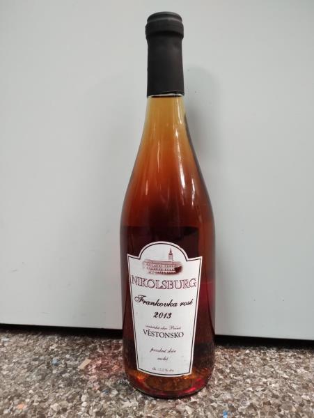 Frankovka rosé, 2013, jakostní víno s přívlastkem pozdní sběr, suché, alk.12,0% obj.