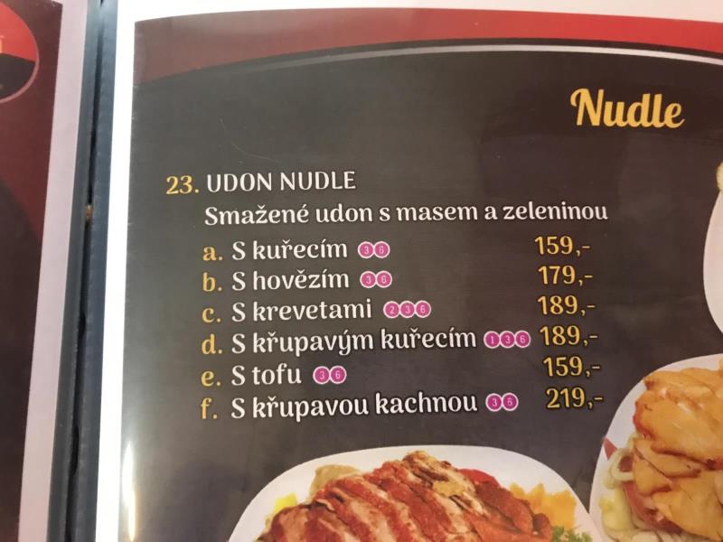 Udon nudle s křupavou kachnou