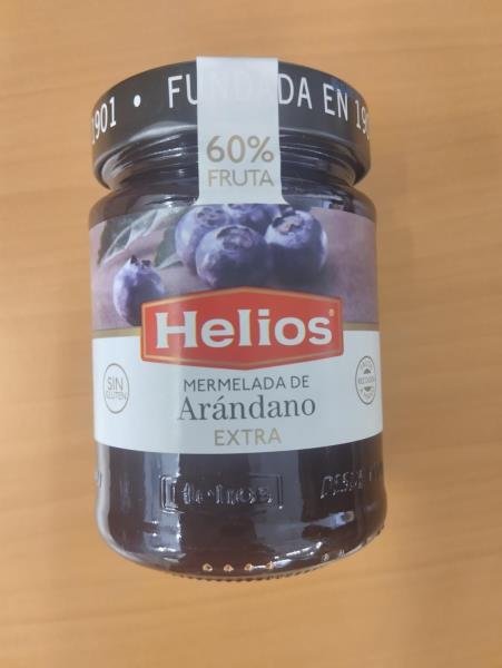 Helios Marmelade de Arándano Extra, ovocná pomazánka borůvková