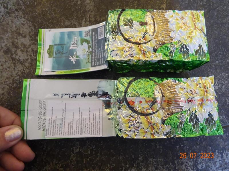 "Hoa Nhai Jasmine Green Tea", zn. Tan Cuong Hoang Binh, 100 g,“ 