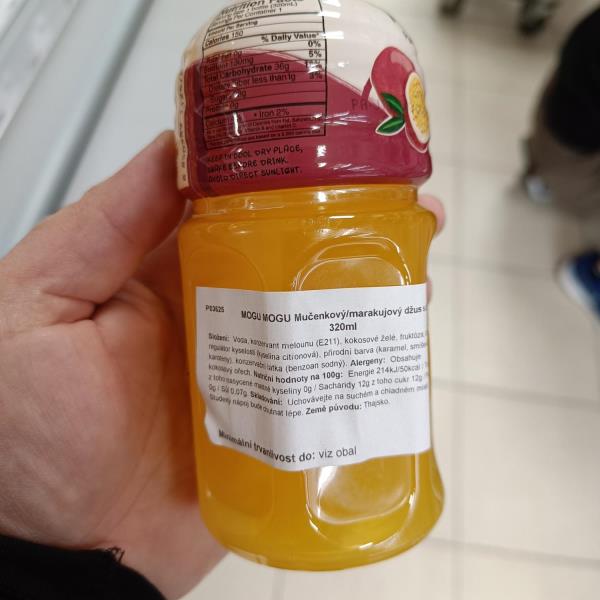 MOGU MOGU Mučenkový/marakujový džus s želé 320 ml