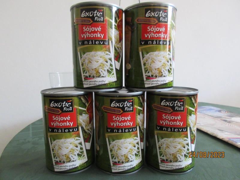 Exotic Food Sójové výhonky v nálevuc, 400g