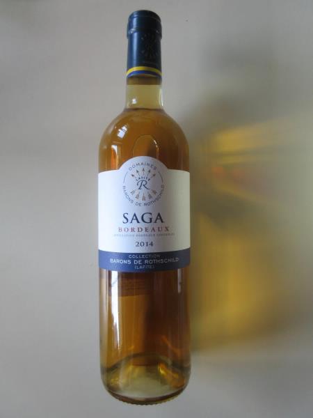 Saga, Bordeaux, appellation bordeaux contrólée, 2014, víno z Francie, 11,5% vol.