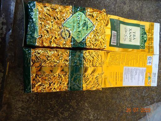 "TRÁ XANH Dac San Green Tea 100 % Natural", zn. Tan Cuong Hoang Binh, 100 g,