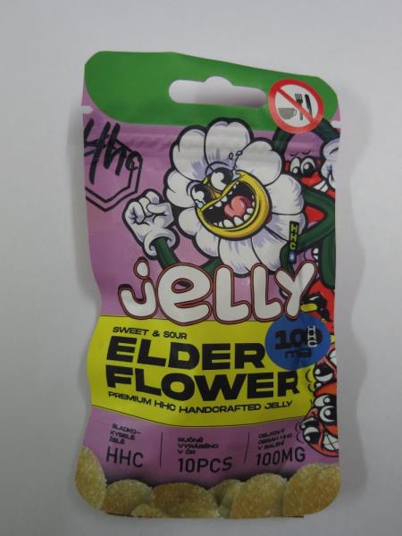 Jelly elder flower 100mg HHC, HHC bezový květ jelly 100 mg HHC