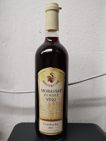 Frankovka, moravské zemské víno, 2012, suché, alk. 12,0 % obj., č.š. 22/13