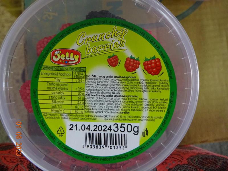 JELLY Crunchy berries 350 g 