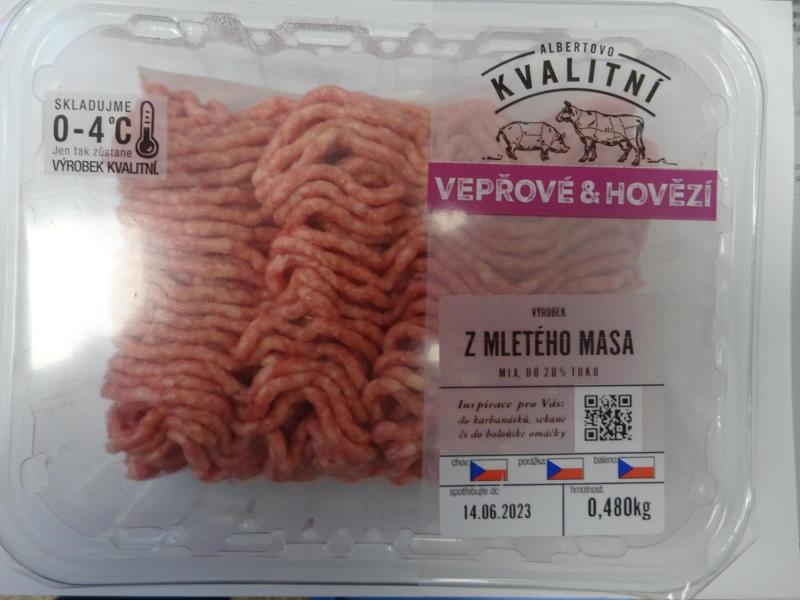 VEPŘOVÉ & HOVĚZÍ - VÝROBEK Z MLETÉHO MASA MIX, DO 20 % TUKU