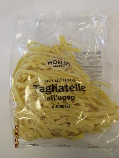 Tagliatelle all’uovo, Těstoviny vaječné, nesušené, WORLD’S MARKET, 500 g