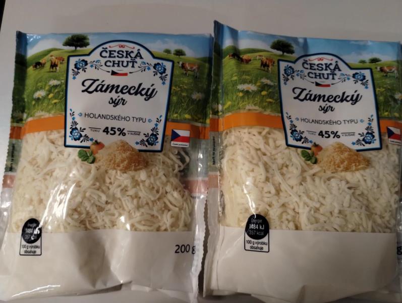 Česká chuť, Zámecký sýr HOLANDSKÉHO TYPU, tuku 45% v sušině, 200g