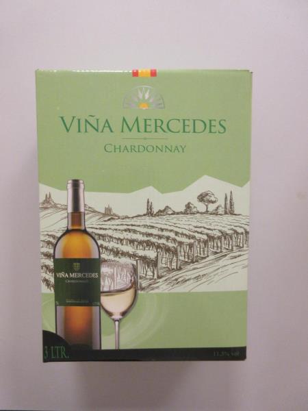 CHARDONNAY, Viňa Mercedes, Bílé suché víno, Alk. 11,5% obj., Víno ze Španělska