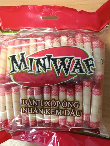 MiniWaf jahodové trubičky