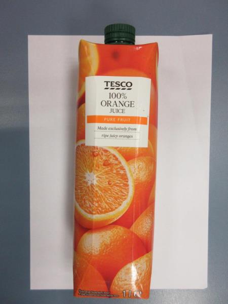  TESCO 100% ORANGE JUICE