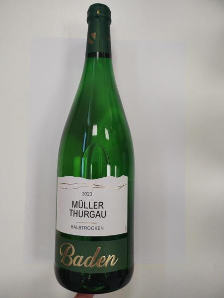 Müller Thurgau 2023, bílé víno polosuché, 11,5 % alk., víno z Německa