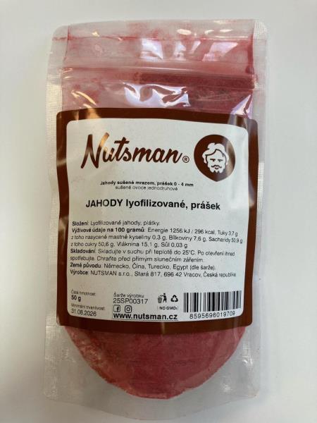 JAHODY lyofilizované, prášek