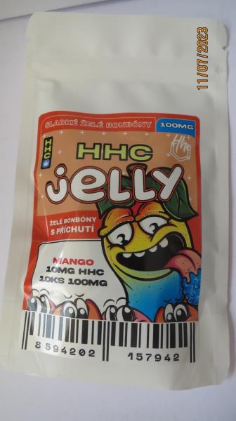 HHC jelly želé bonbóny s příchutí MANGO 100 mg