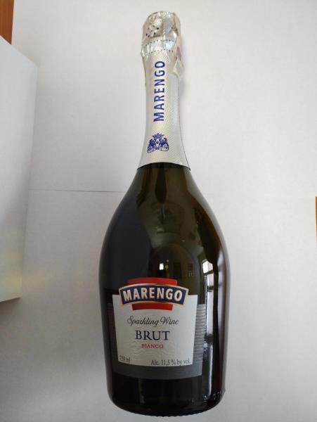 Marengo Brut White Sparkling Wine, země původu Ukrajina, alk. 11,5 % obj.