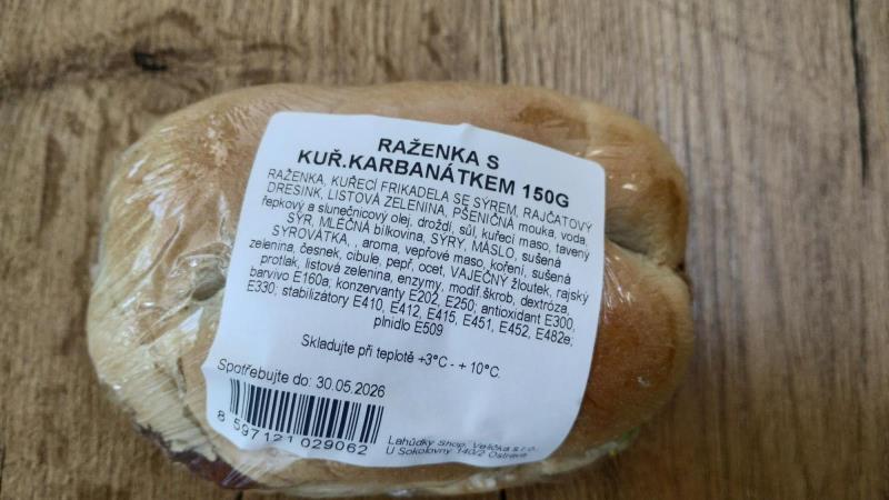 Raženka s kuř. karbanátkem