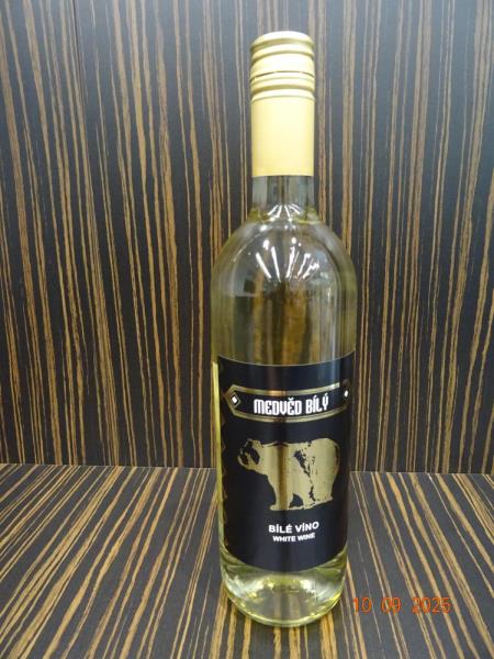 MEDVĚD BÍLÝ, bílé víno, z EU, Alk. 10,5 %