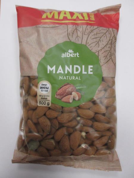 Albert mandle natural MAXI BALENÍ 500 g