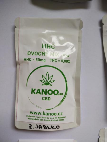 HHC OVOCNÝ MIX – 5 ks HHC= 50 mg, THC=0,00% – Z. Jablko