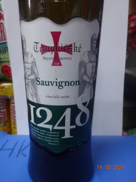 SAUVIGNON 2017 - víno bílé, suché, jakostní víno odrůdové, víno z České republiky, alk.: 12,0% obj