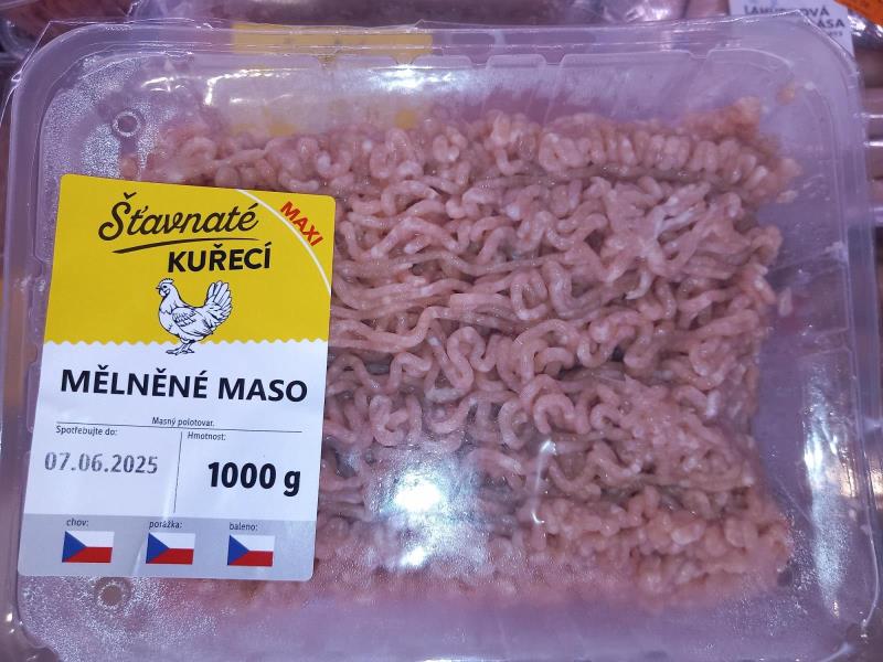 Šťavnaté KUŘECÍ MĚLNĚNÉ MASO 